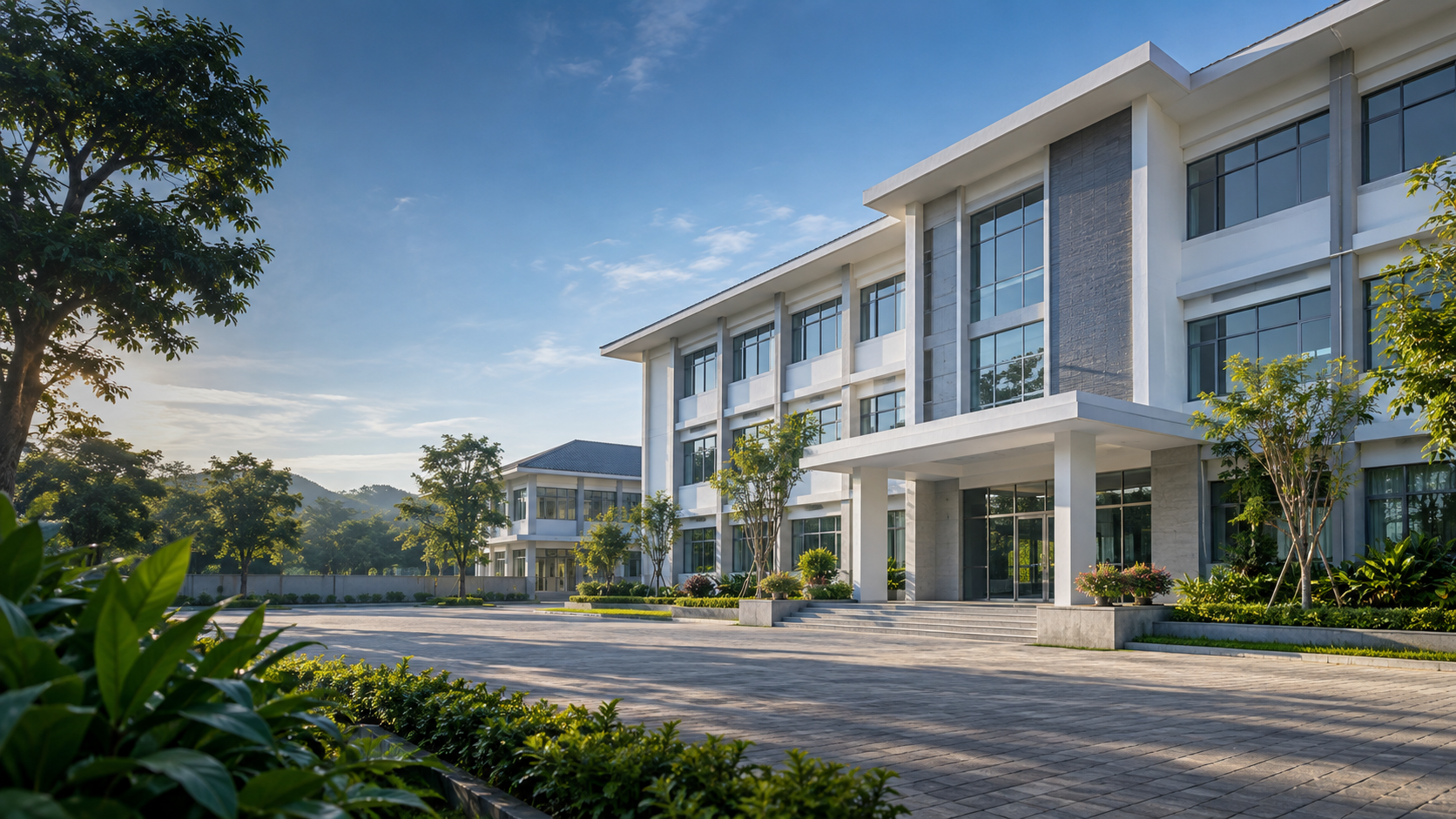 Gedung sekolah modern